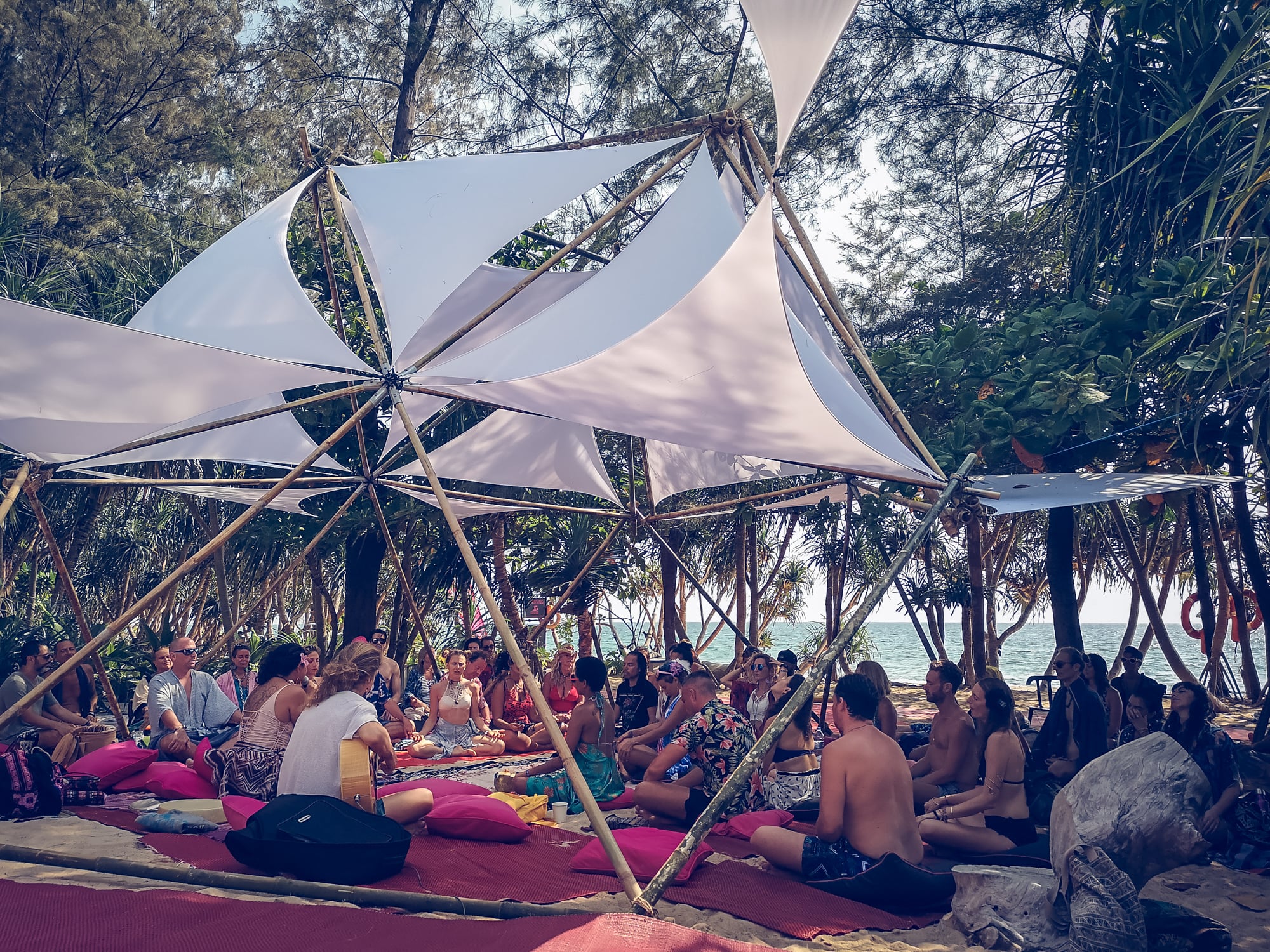 Colours of Love festival gathering in Phuket Thailand