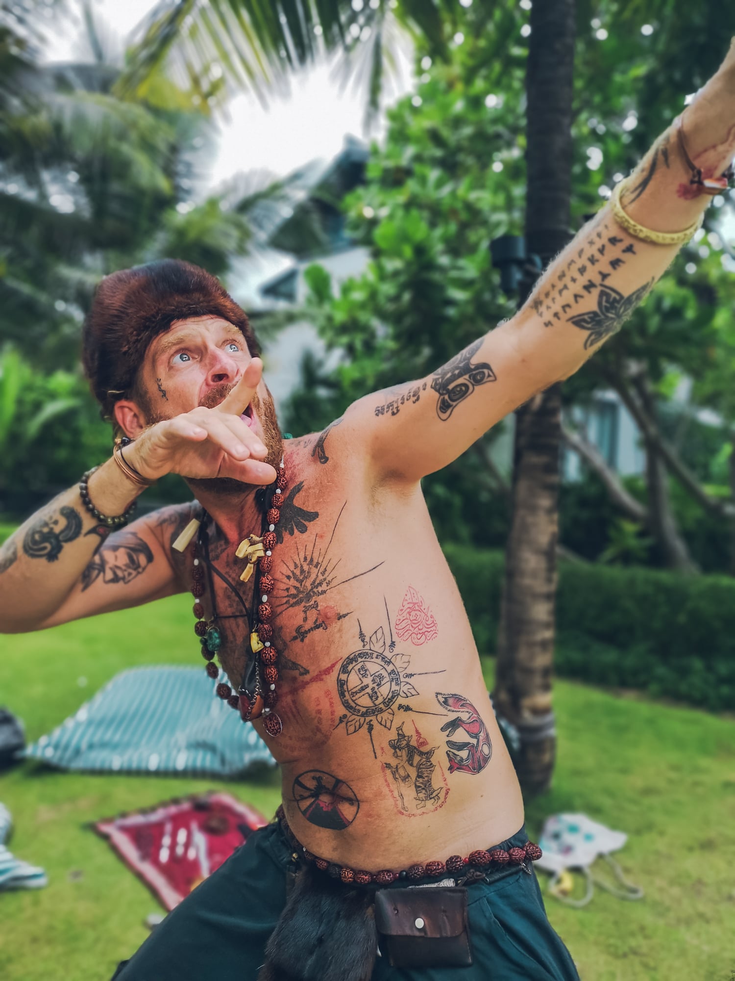 Alexander who spent two hours picking up trash on the beach at sunrise