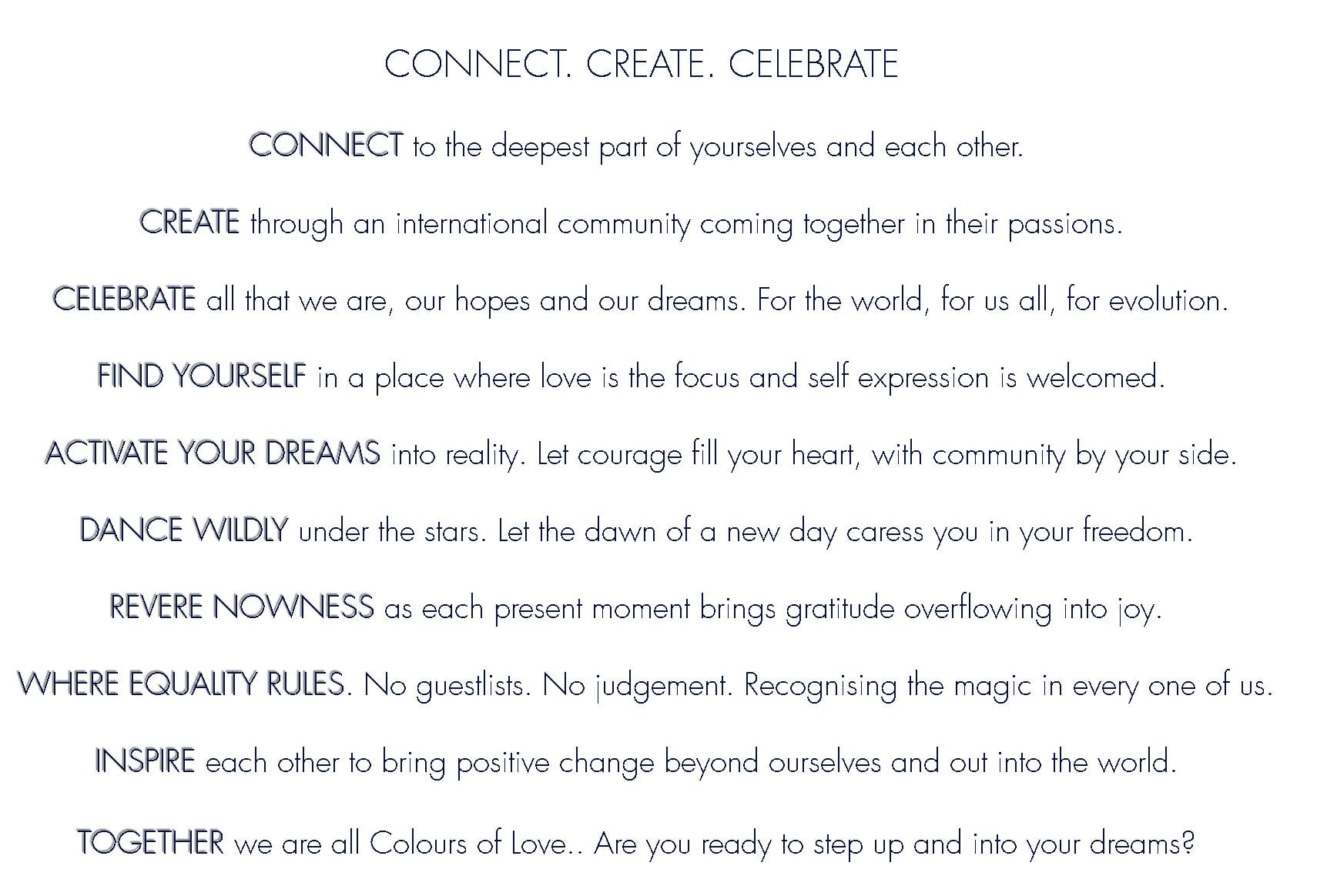 Colours of Love festival flyer