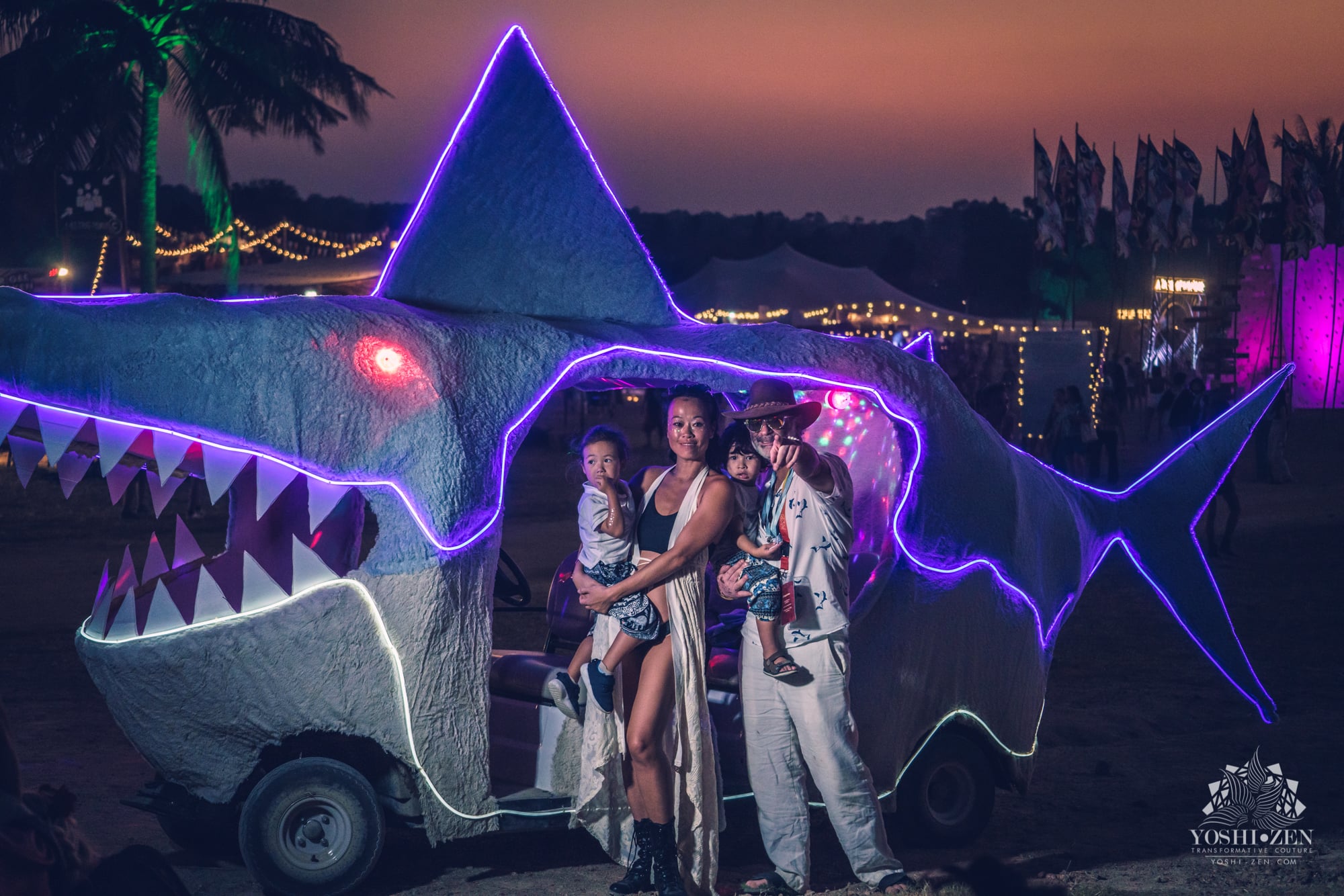 Boutique camping tents at Wonderfruit