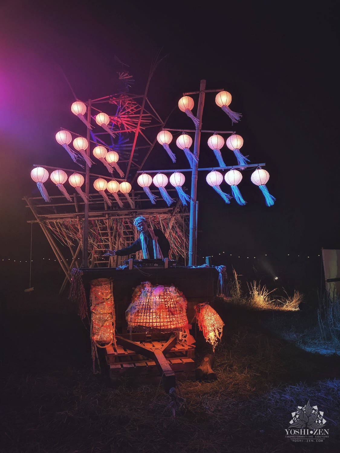 Wonderfruit local farm and Thai music stage