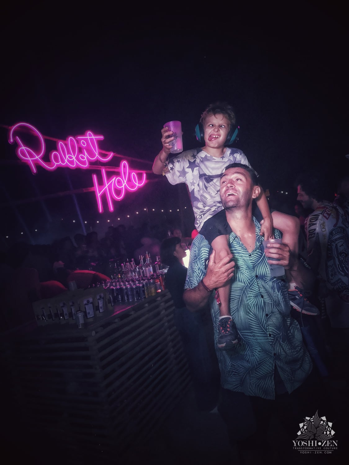 The Quarry stage with 3D projections and forest rave vibes