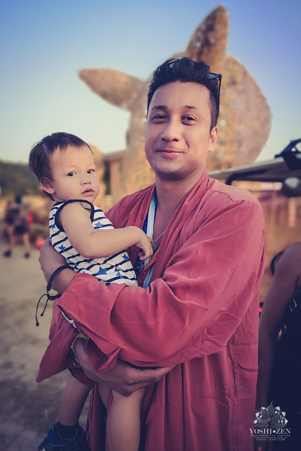 Bamboo art sculpture at Wonderfruit