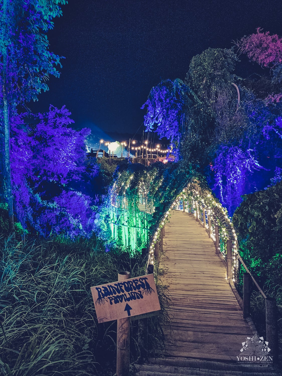 Rainforest Pavilion stage at Wonderfruit 2019