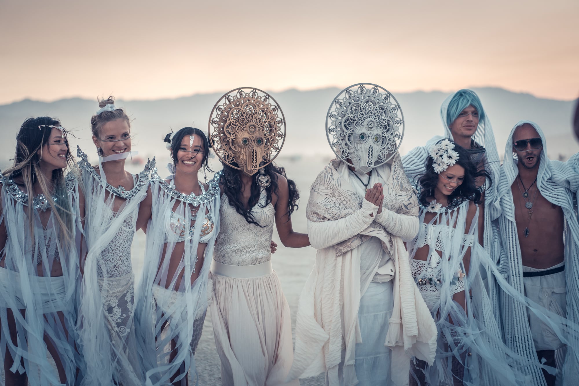 burning man wedding 2018 I robot