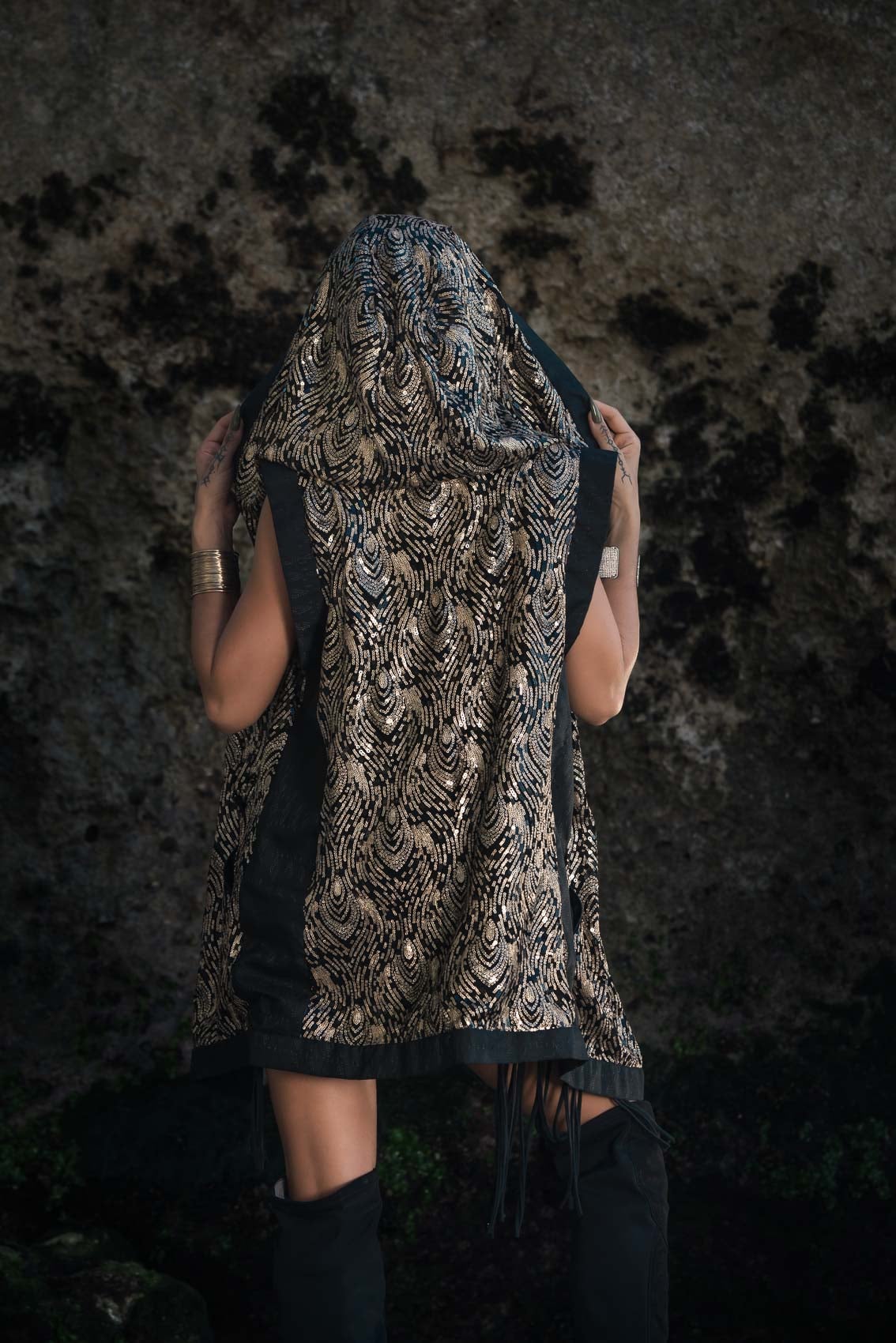 Cosmic Druid Laser Cut Vest — main view