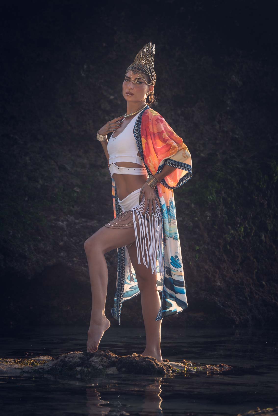 Elemental Dragon Kimono — detail 1