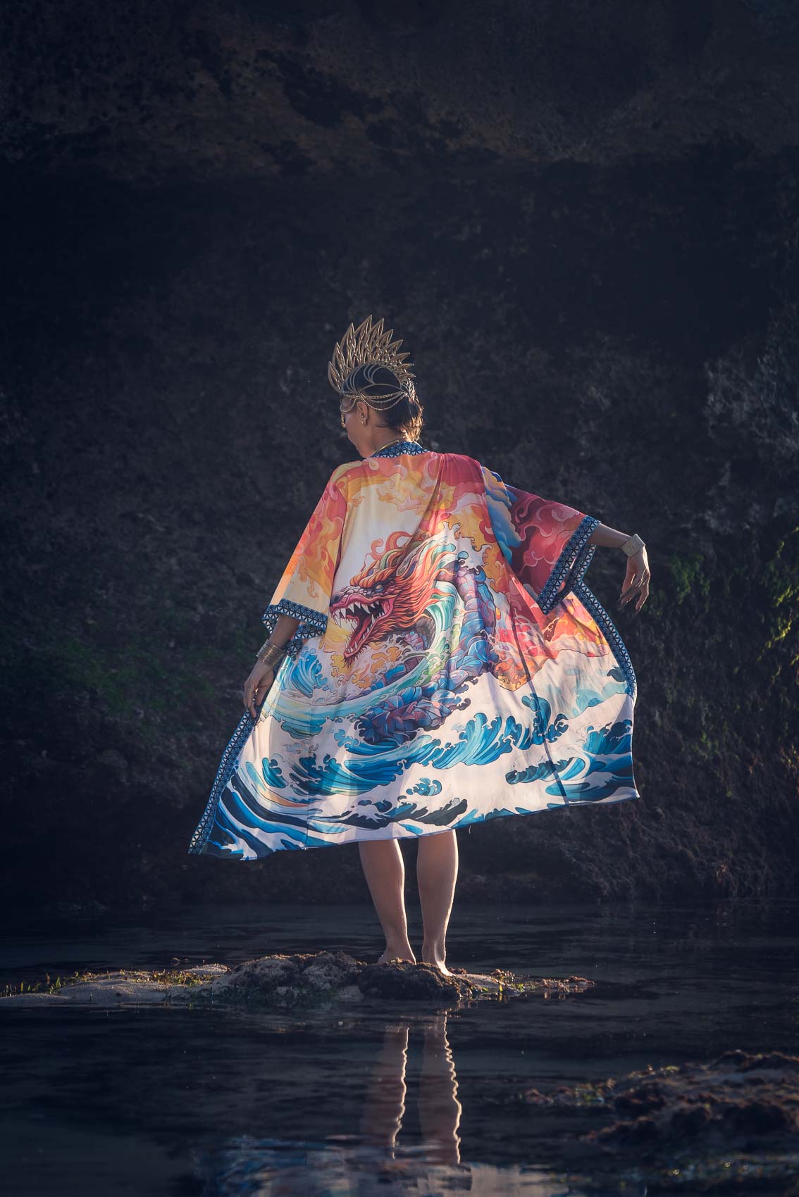 Elemental Dragon Kimono — main view